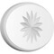 Ekena Millwork Standard Dalton Flower Rosette With Rounded Edge, 7"W x 4 3/4"H x 1/2"P ROSP070X048X050DAL11 - alternate 1